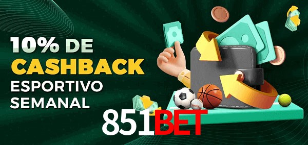 10% de bônus de cashback na 851bet