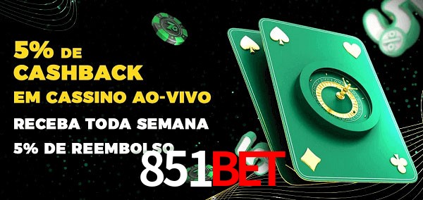 Promoções do cassino ao Vivo 851bet